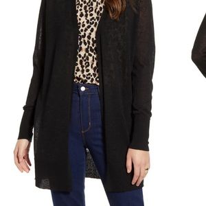 Nordstrom Long Black Cardigan